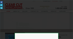 Desktop Screenshot of clearcutinstallations.com