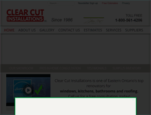 Tablet Screenshot of clearcutinstallations.com